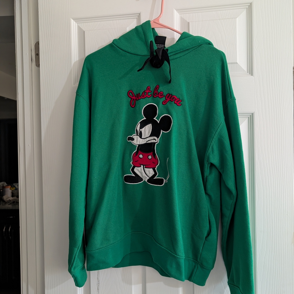 Disney forever 21 Green Mickey Mouse Sweater